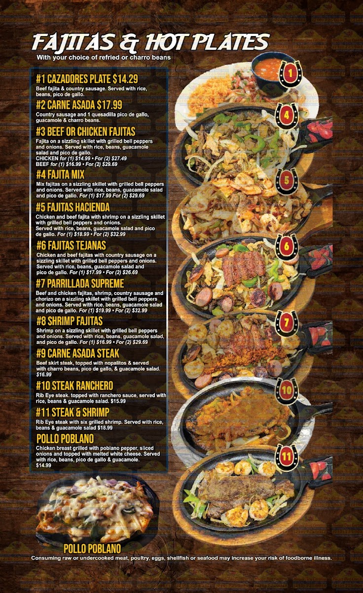 La Hacienda De Jalisco Menu - Image 2