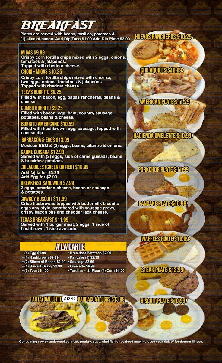 La Hacienda De Jalisco Menu - Image 4